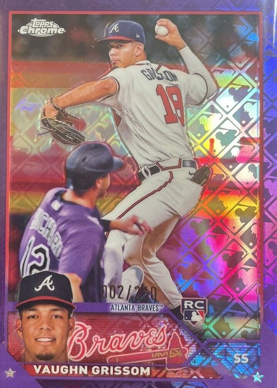 Vaughn Grissom 2023 Topps Chrome Logofractor Edition Purple #48 Price Guide  - Sports Card Investor