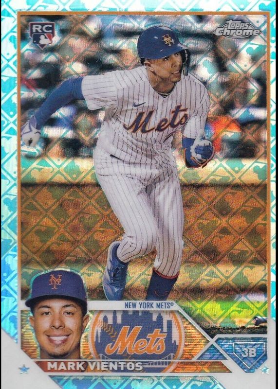 Mark Vientos 2023 Topps Chrome Logofractor Edition #8 Base Rookie BGS 9