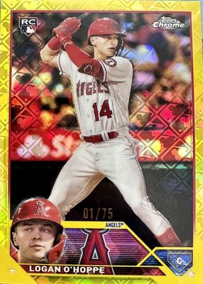 2023 Topps Chrome Logofractor Edition #188 Yellow /75