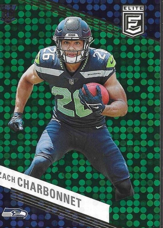 Zach Charbonnet 2023 Elite #199 Green Disco Rookie BGS 9.5