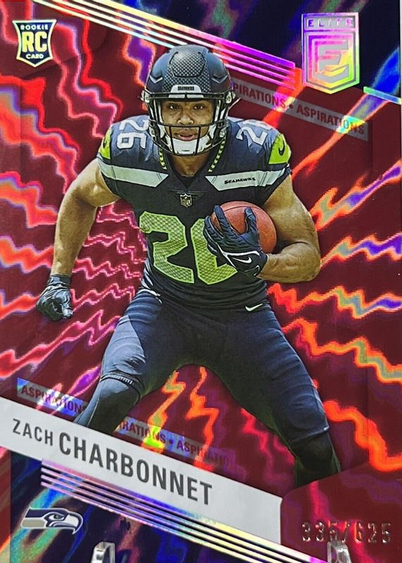 Zach Charbonnet 2023 Elite #199 Aspirations (/74) Rookie SGC 10