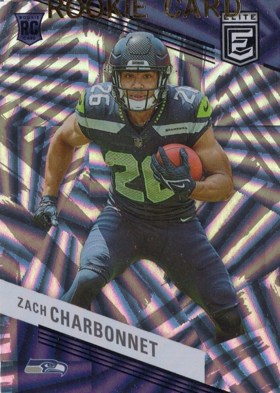 Zach Charbonnet 2023 Elite #199 Razzle Dazzle /(SSP) Rookie BGS 9.5