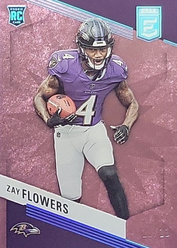 Zay Flowers 2023 Elite #200 FOTL Pink /11 Rookie SGC 9.5