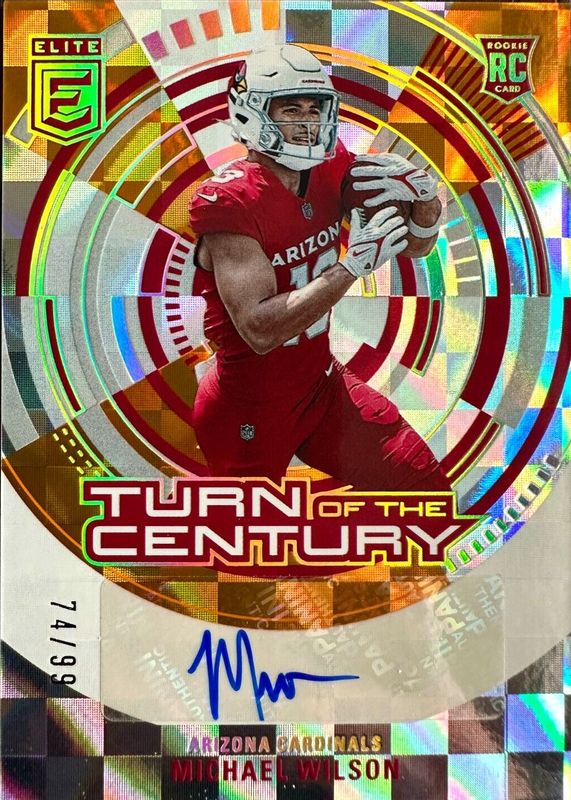 Michael Wilson 2023 Elite #TC-MWI Turn of the Century Autographs - Orange /99 Rookie RAW