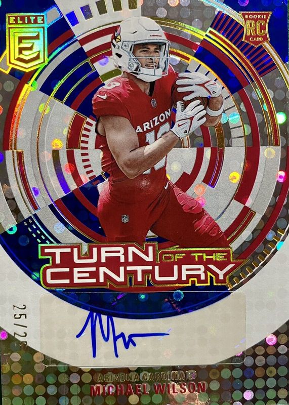 Michael Wilson 2023 Elite #TC-MWI Turn of the Century Autographs - Blue /25 Rookie RAW