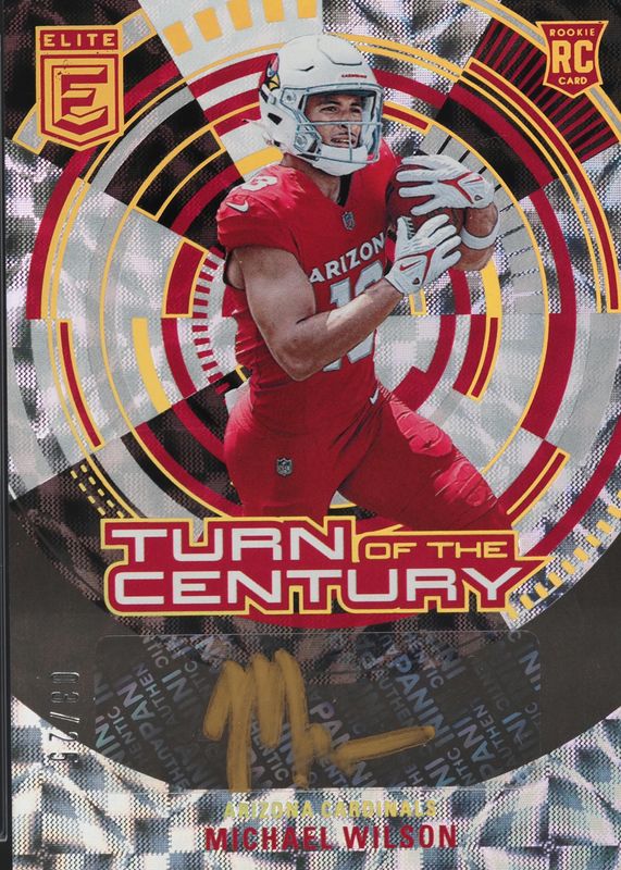 Michael Wilson 2023 Elite #TC-MWI Turn of the Century Autographs - Black Gold /25 Rookie RAW
