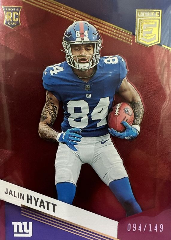 Jalin Hyatt 2023 Elite #149 Maroon /149 Rookie RAW