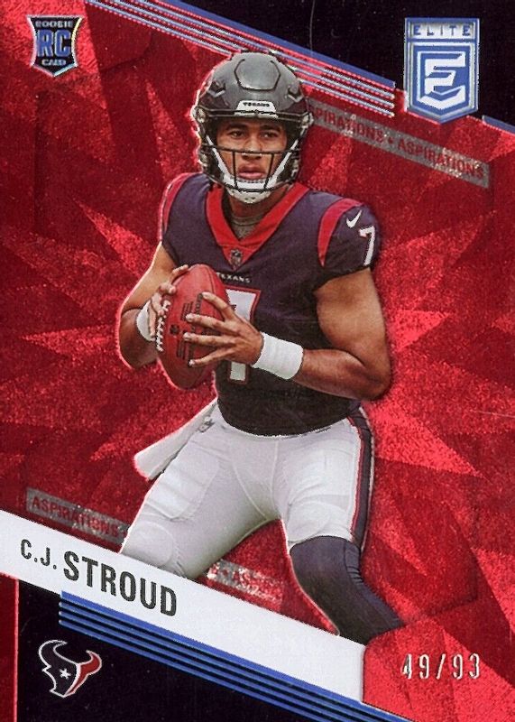 CJ Stroud 2023 Elite #112 Aspirations (/93) Rookie RAW