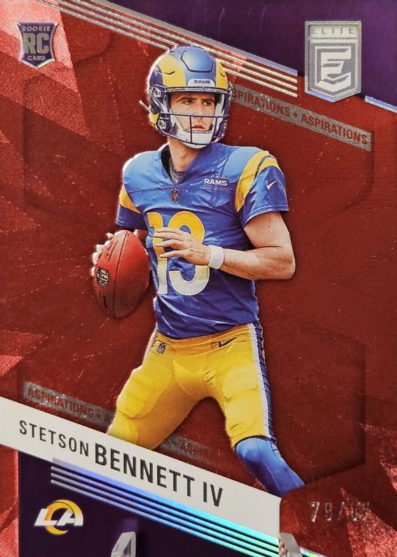 Stetson Bennett IV 2023 Elite #182 Aspirations (/87) Rookie RAW