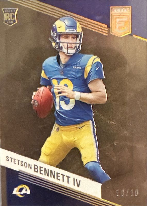 Stetson Bennett IV 2023 Elite #182 Gold /10 Rookie RAW
