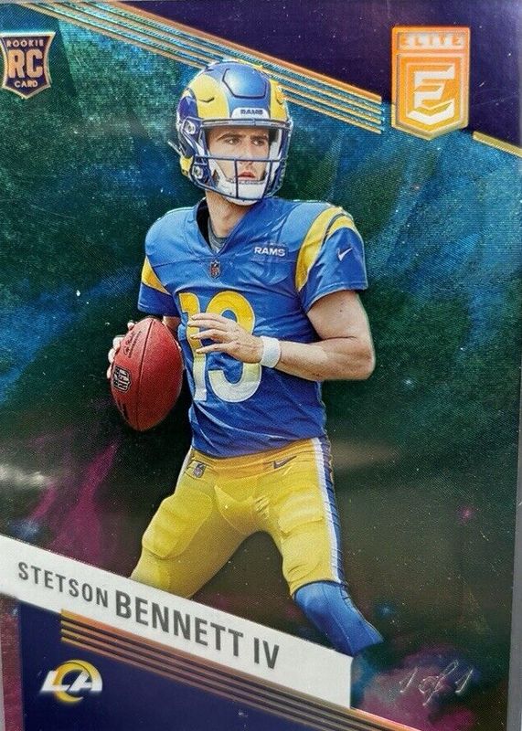 Stetson Bennett IV 2023 Elite #182 Elite /1 Rookie RAW