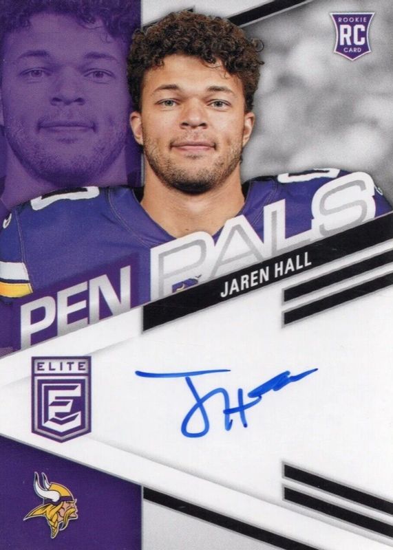 Jaren Hall 2023 Elite #PPJHA Pen Pals - Blue Ink Rookie RAW