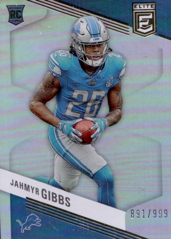 Jahmyr Gibbs 2023 Elite #144 Base Rookie /999 Rookie BGS 9.5