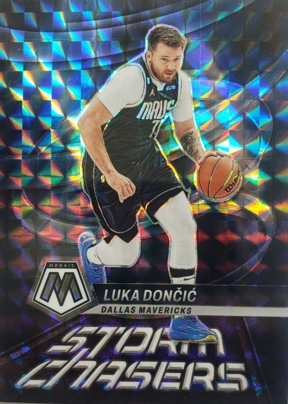 Luka Doncic 2022 Mosaic #7 Storm Chasers /(SSP) PSA 10