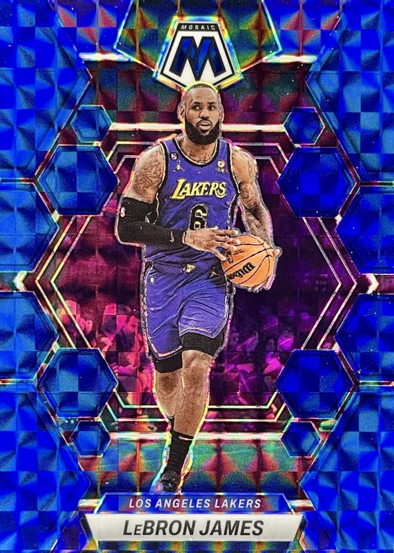 LeBron James 2022 Mosaic #98 Blue /199 SGC 10