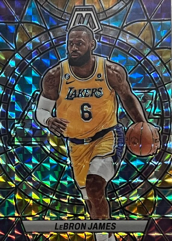 LeBron James 2022 Mosaic #2 Stained Glass /(SSP) PSA 9