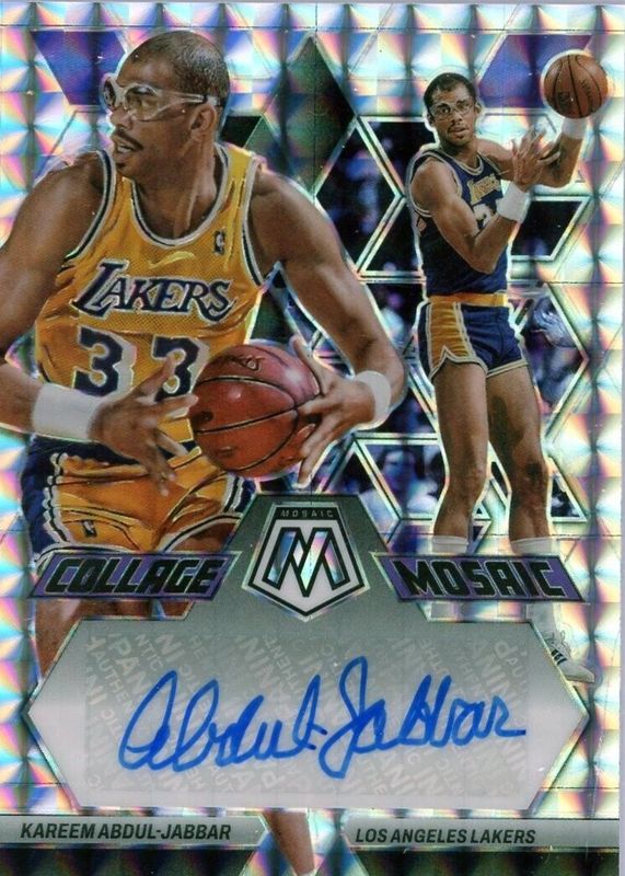 Kareem Abdul-Jabbar 2022 Mosaic #CM-KAJ Collage Autographs PSA 10