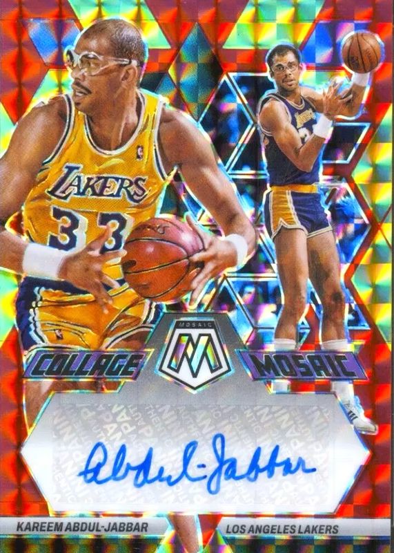 Kareem Abdul-Jabbar 2022 Mosaic #CM-KAJ Collage Autographs - Choice PSA 10