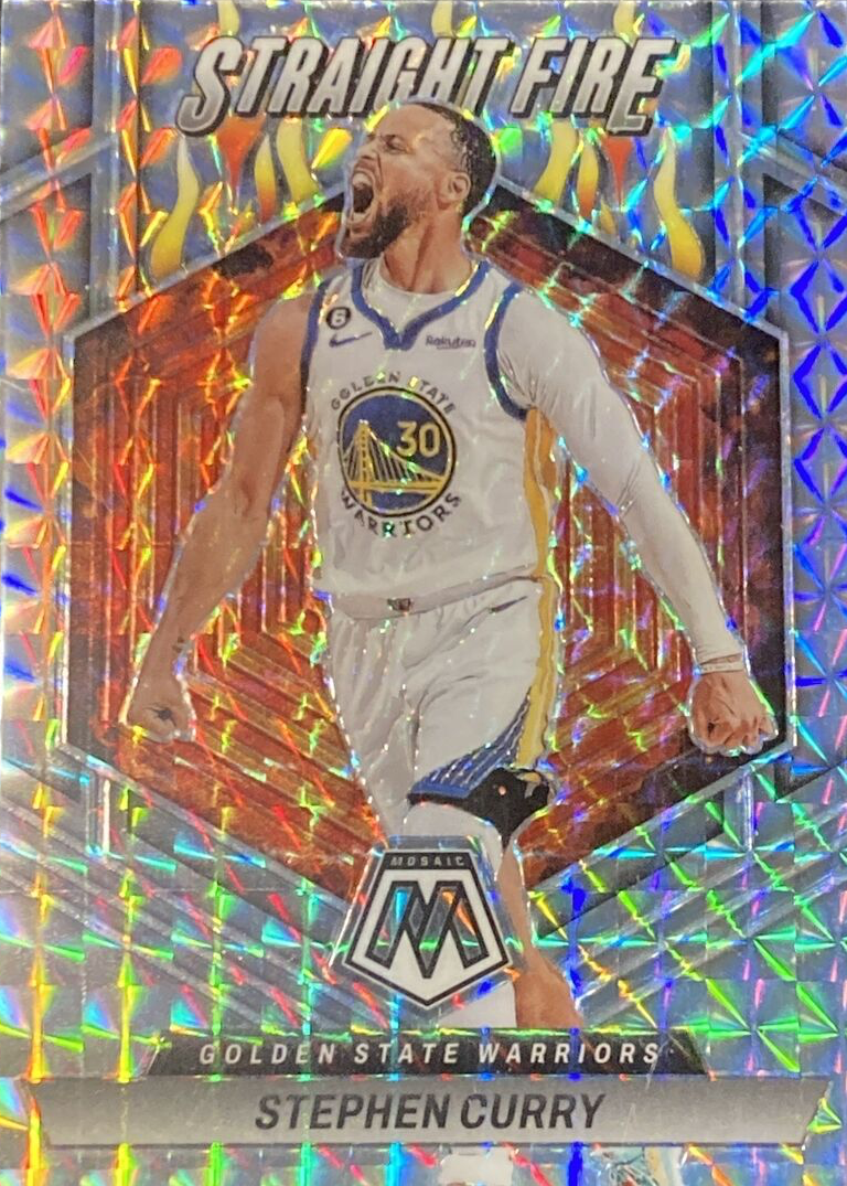 Stephen Curry 2022 Mosaic #9 Straight Fire Price Guide