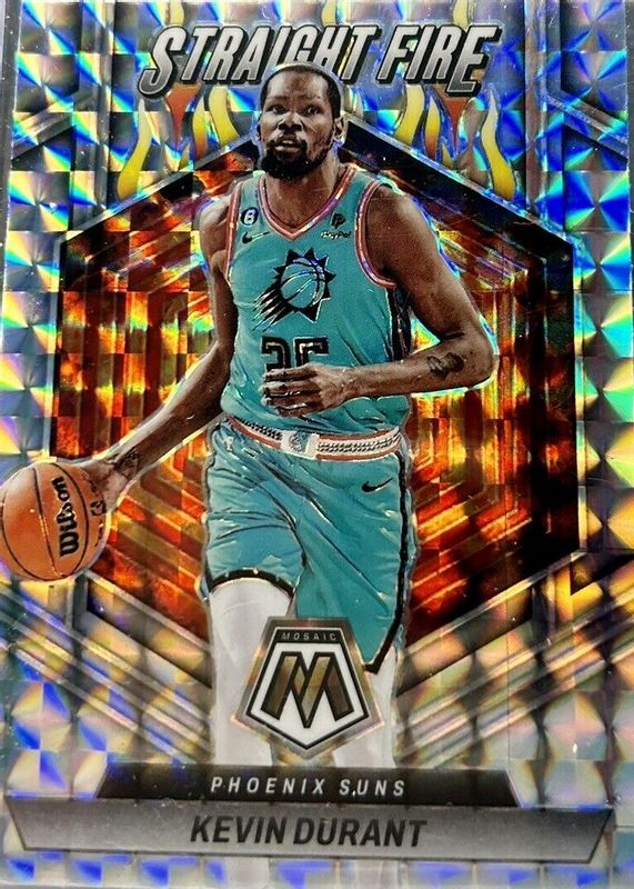 Kevin Durant 2022 Mosaic #2 Straight Fire BGS 9