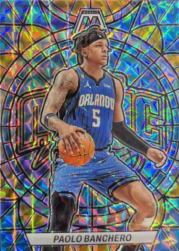 Paolo Banchero 2022 Mosaic #10 Stained Glass /(SSP) Rookie RAW