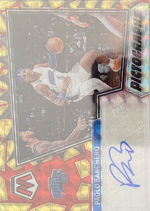 Paolo Banchero 2022 Mosaic #PM-PAB Pictographs Autographs - Choice Rookie SGC 10