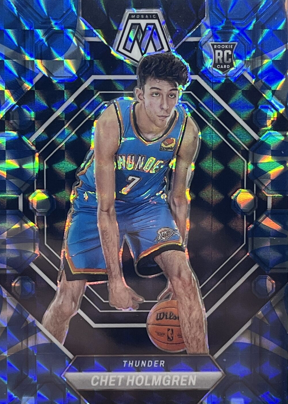 Chet Holmgren 2022 Mosaic #236 Reactive Blue Price Guide - Sports