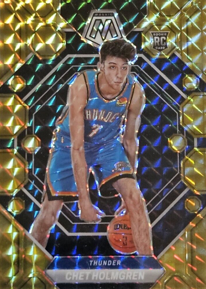 Chet Holmgren 2022 Mosaic #236 Reactive Yellow Price Guide