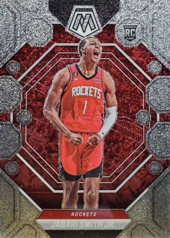 Jabari Smith Jr. 2022 Mosaic #239 Glitter /(SSP) Rookie PSA 10