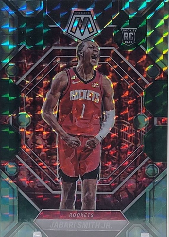 Jabari Smith Jr. 2022 Mosaic #239 Choice Fusion Green /21 Rookie PSA 10