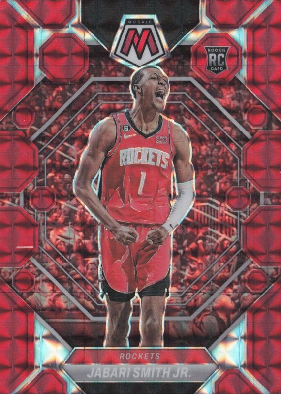 Jabari Smith Jr. 2022 Mosaic #239 Red Rookie RAW
