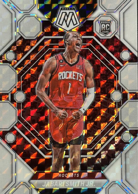 Jabari Smith Jr. 2022 Mosaic #239 White /25 Rookie PSA 10