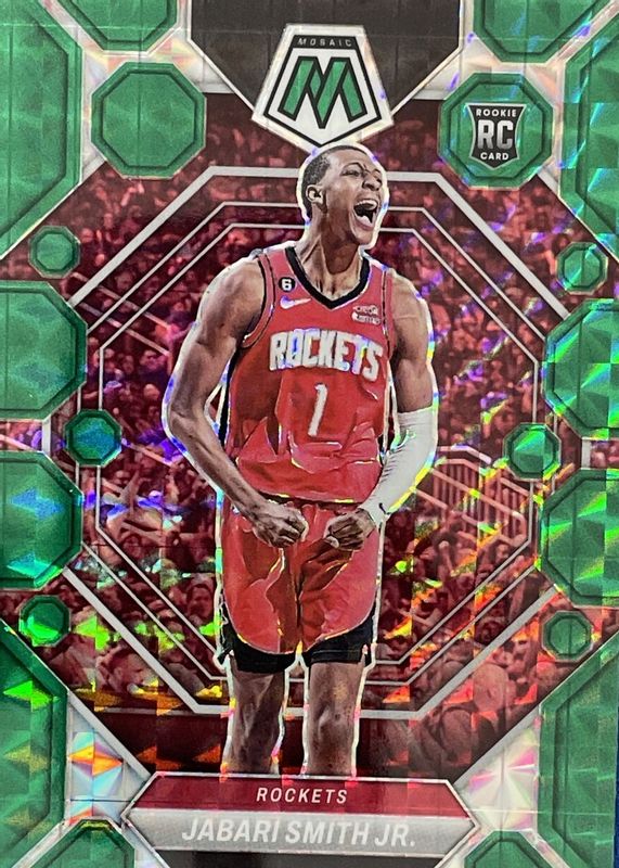 Jabari Smith Jr. 2022 Mosaic #239 Green Rookie PSA 10