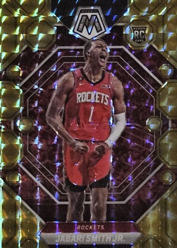 Jabari Smith Jr. 2022 Mosaic #239 Reactive Yellow Rookie BGS 10 PRISTINE