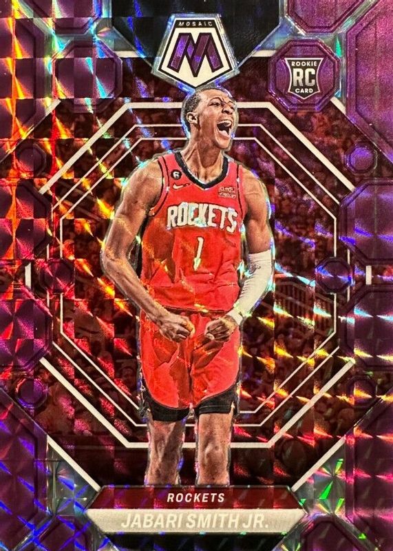 Jabari Smith Jr. 2022 Mosaic #239 Purple /99 Rookie RAW