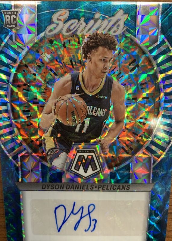 Dyson Daniels 2022 Mosaic #RS-DAN Rookie Scripts - Genesis /(SSP) Rookie RAW