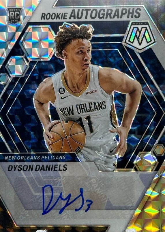 Dyson Daniels 2022 Mosaic #RA-DAN Rookie Autographs Rookie SGC 10