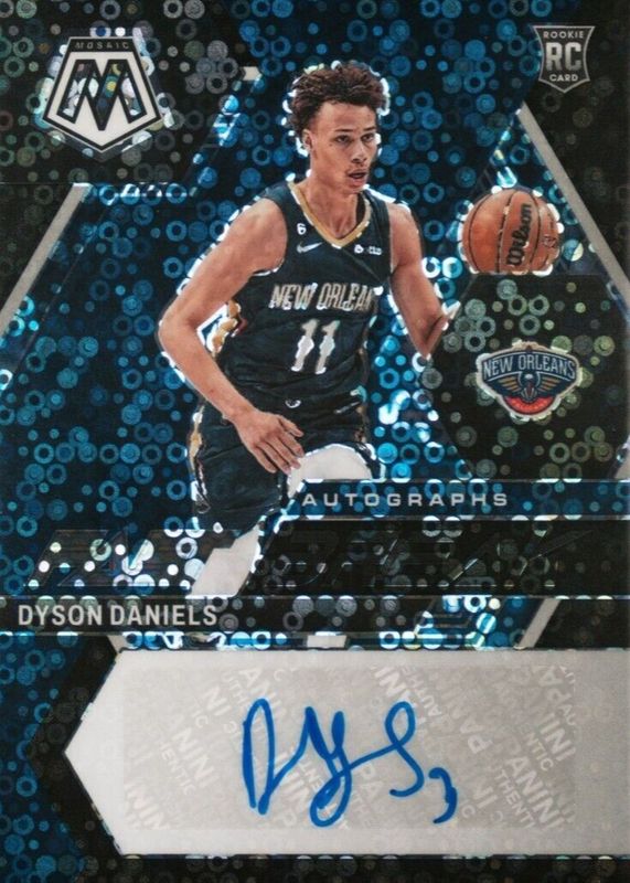 Dyson Daniels 2022 Mosaic #FB-DAN Fast Break Autographs - Black /1 Rookie PSA 10