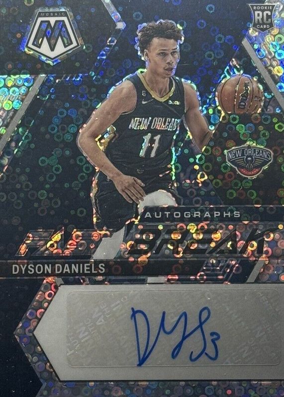 Dyson Daniels 2022 Mosaic #FB-DAN Fast Break Autographs Rookie RAW