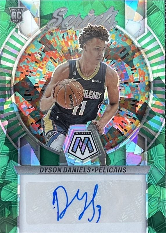 Dyson Daniels 2022 Mosaic #RS-DAN Rookie Scripts - Green Ice RAW