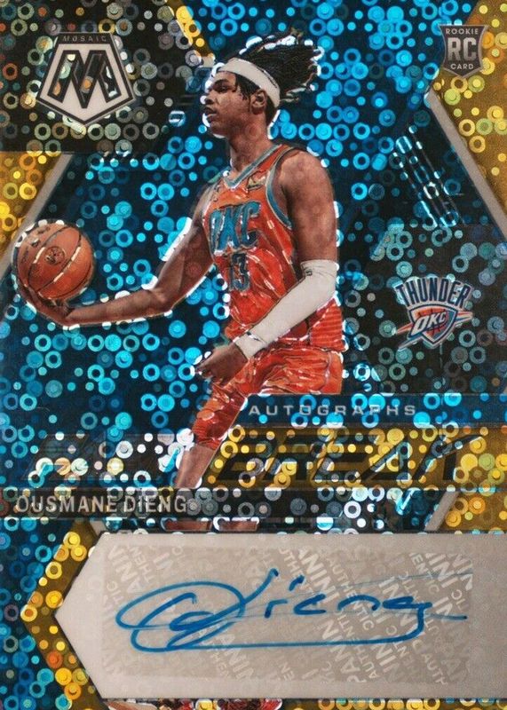 2022 Mosaic #FB-OUS Fast Break Autographs - Gold /10