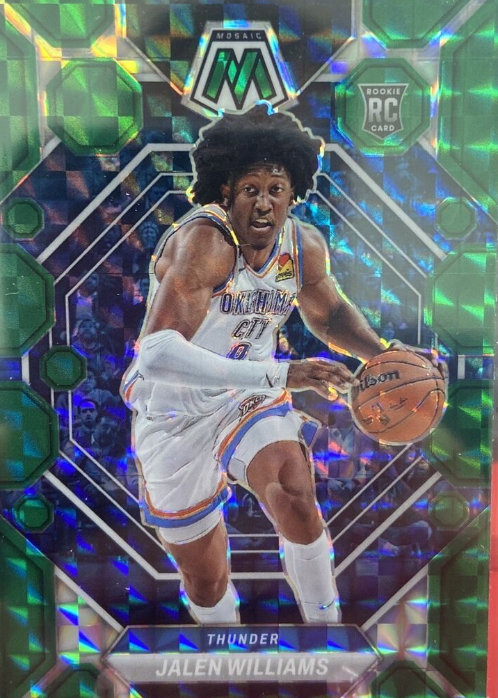Jalen Williams 2022 Mosaic #217 Green Price Guide - Sports Card