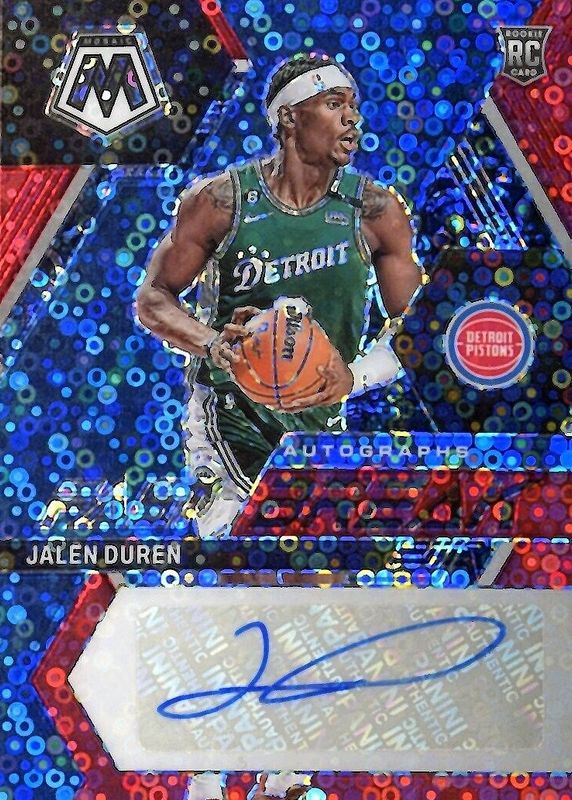 2022 Mosaic #FB-JDN Fast Break Autographs - Red /49