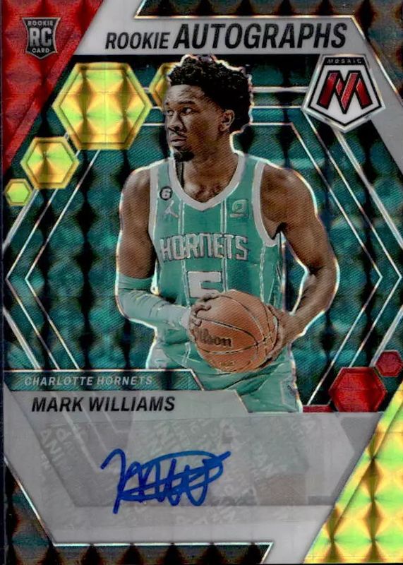 Mark Williams 2022 Mosaic #RA-WIL Rookie Autographs - Choice PSA 10