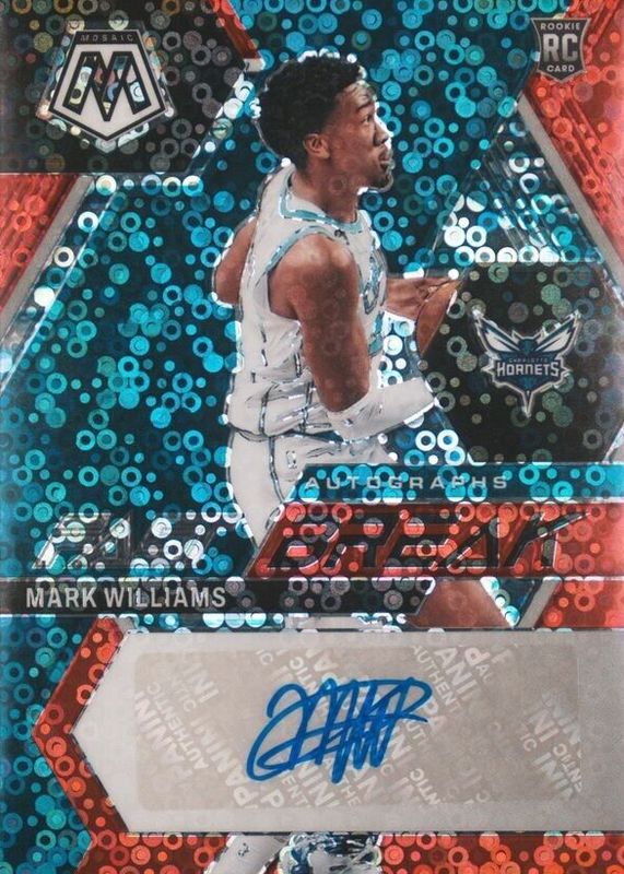 2022 Mosaic #FB-MWI Fast Break Autographs - Red /49