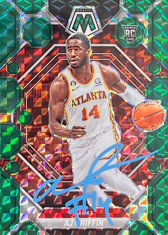 AJ Griffin 2022 Mosaic #RA-GRI Rookie Autographs RAW