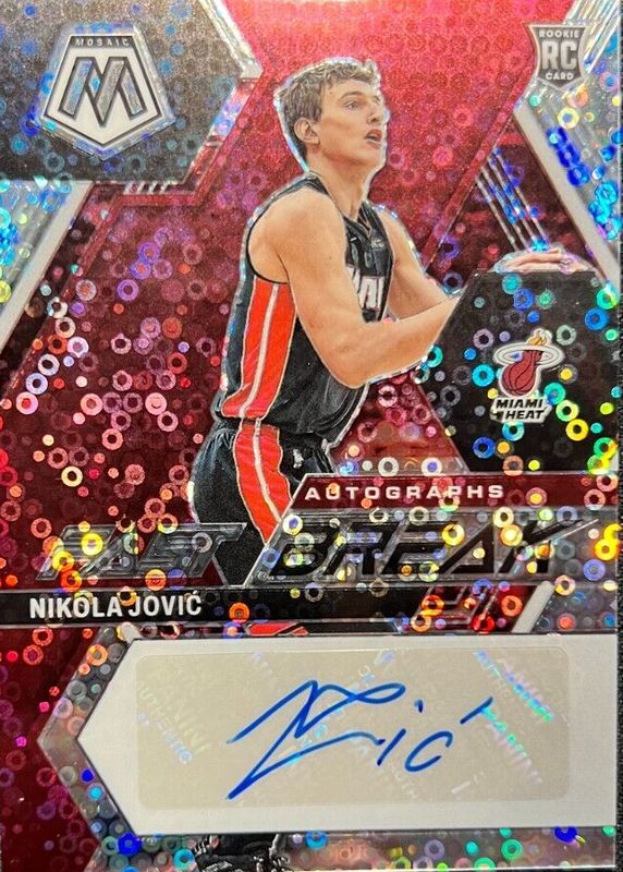 2022 Mosaic #FB-JOV Fast Break Autographs