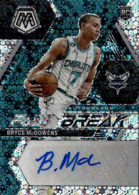 Bryce McGowens 2022 Mosaic #FB-MCG Fast Break Autographs Rookie PSA 10