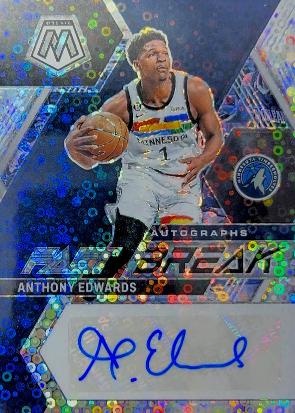 ファングッズ Anthony Edwards Autographed Basketball Anthony Edwards Minnesota Timberwolves Autographed Wilson