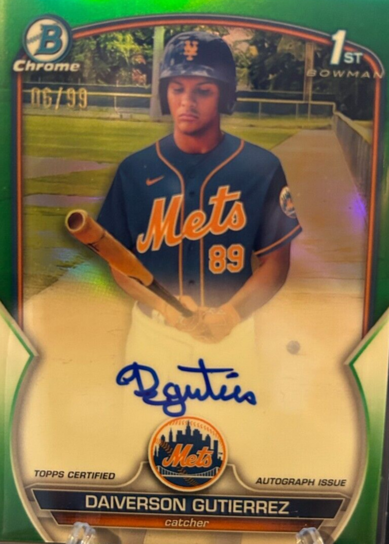 その他 Daiverson Gutierrez 2023 Bowman Chrome Daiverson Gutierrez Prospect 1st Bowman